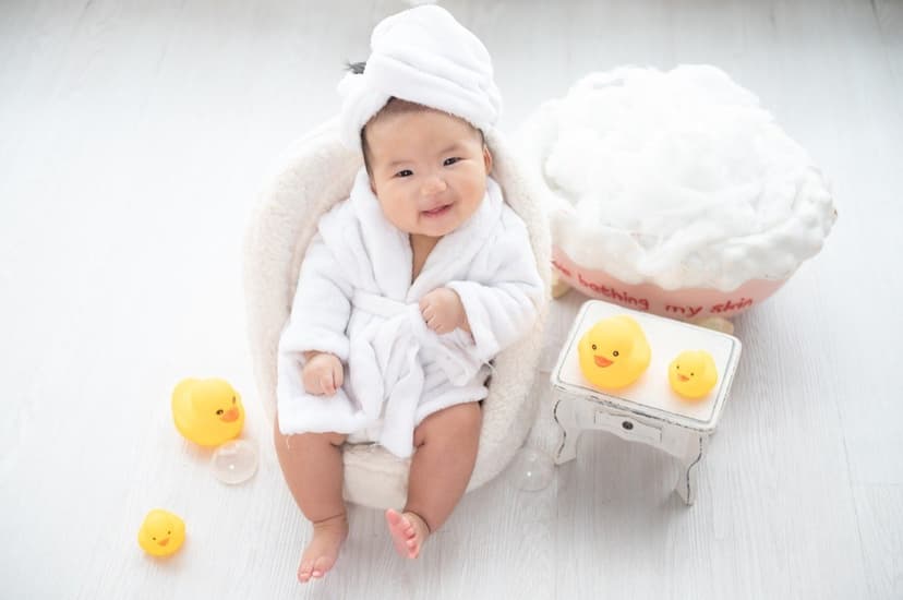 Adorable Bathrobe Session