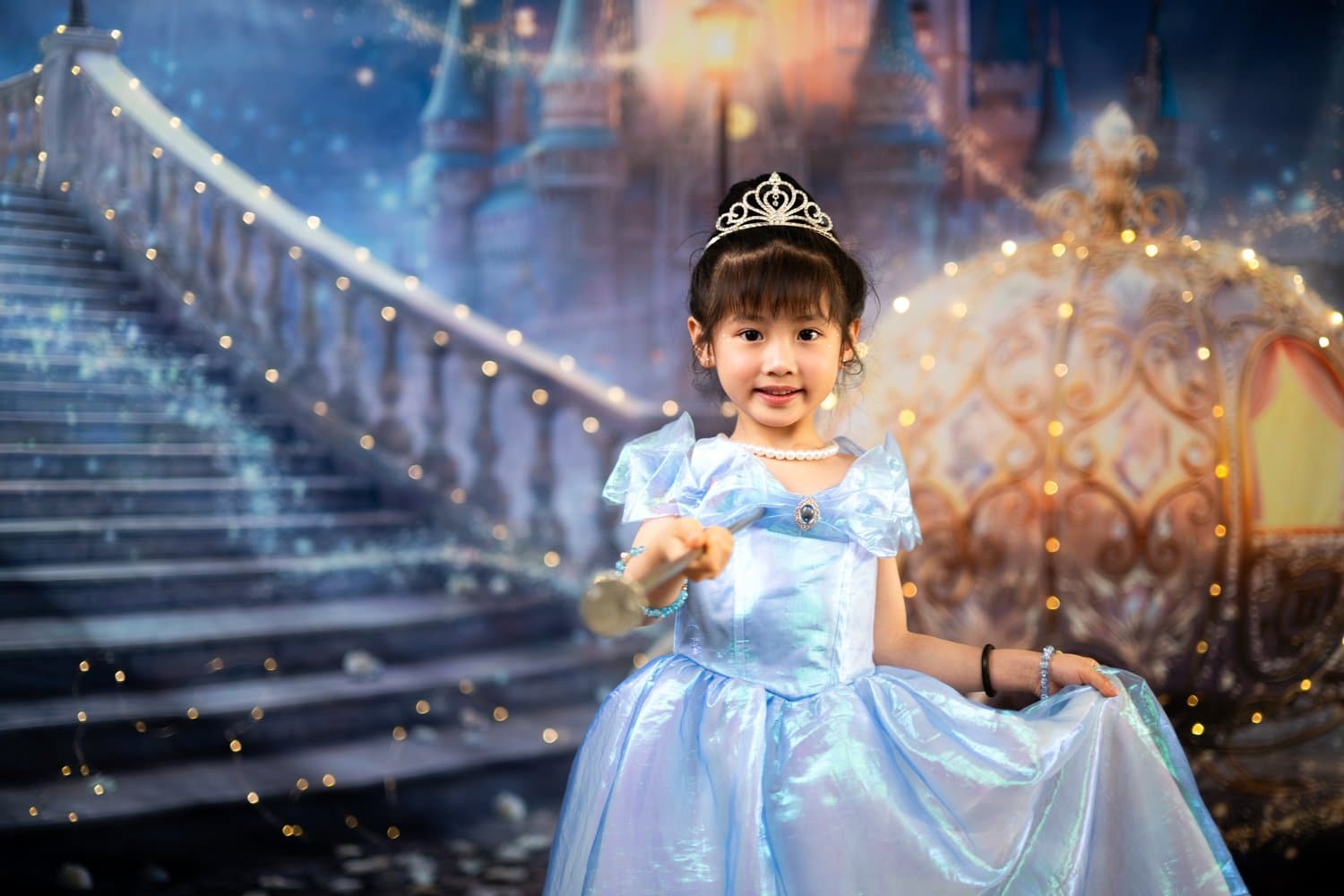 Cinderella Princess Photoshoot | Castle × Glass Slipper × Pumpkin Carriage | Hong Kong