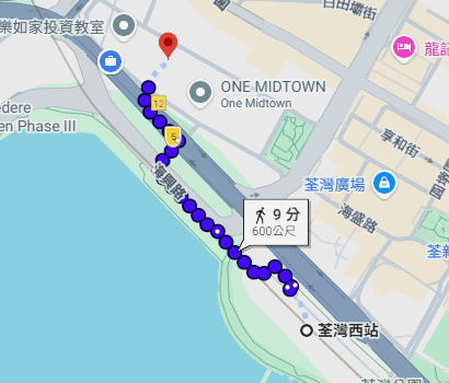 MTR Walking Route Map