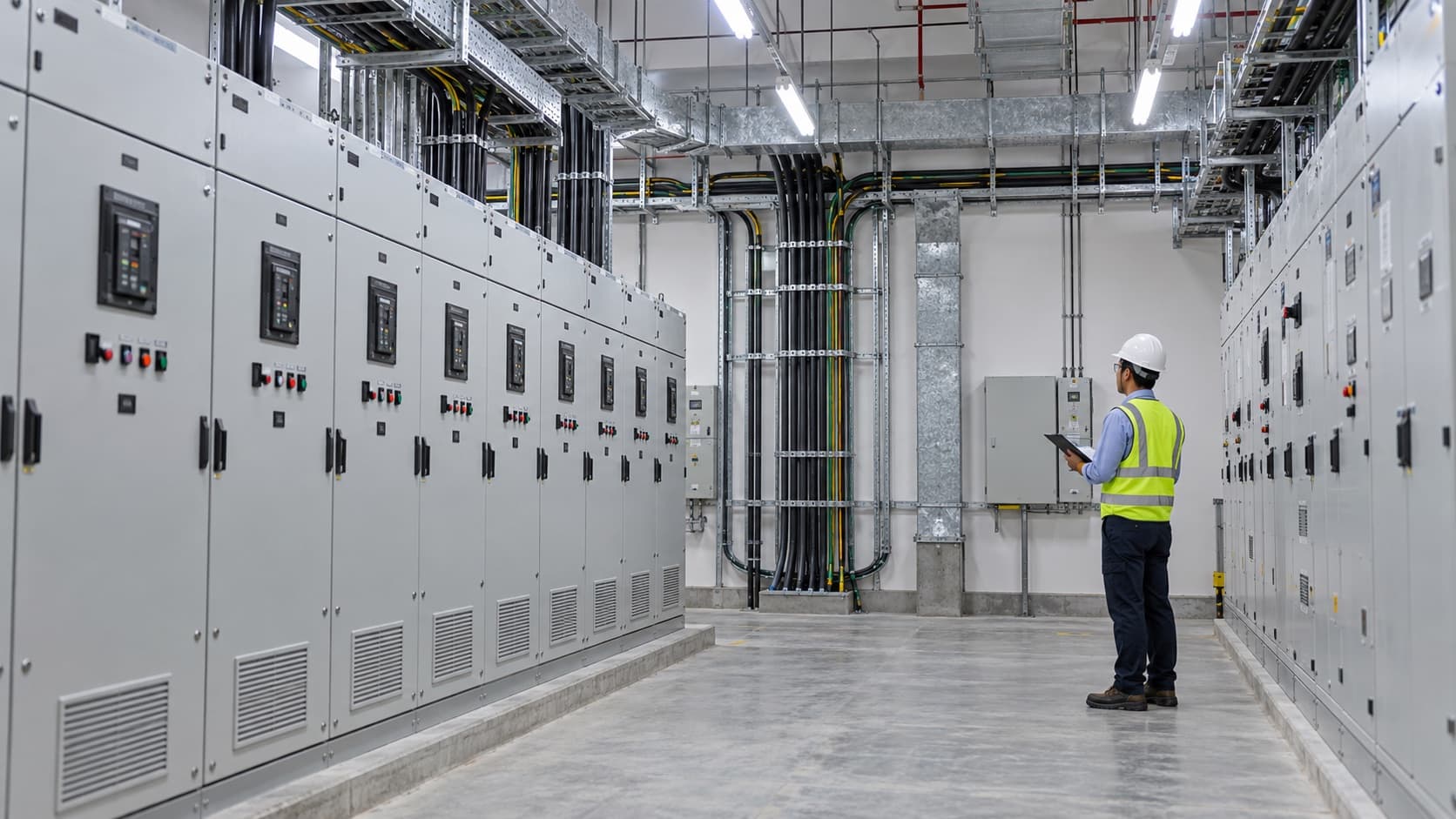 消防及機電系統安裝工程現場