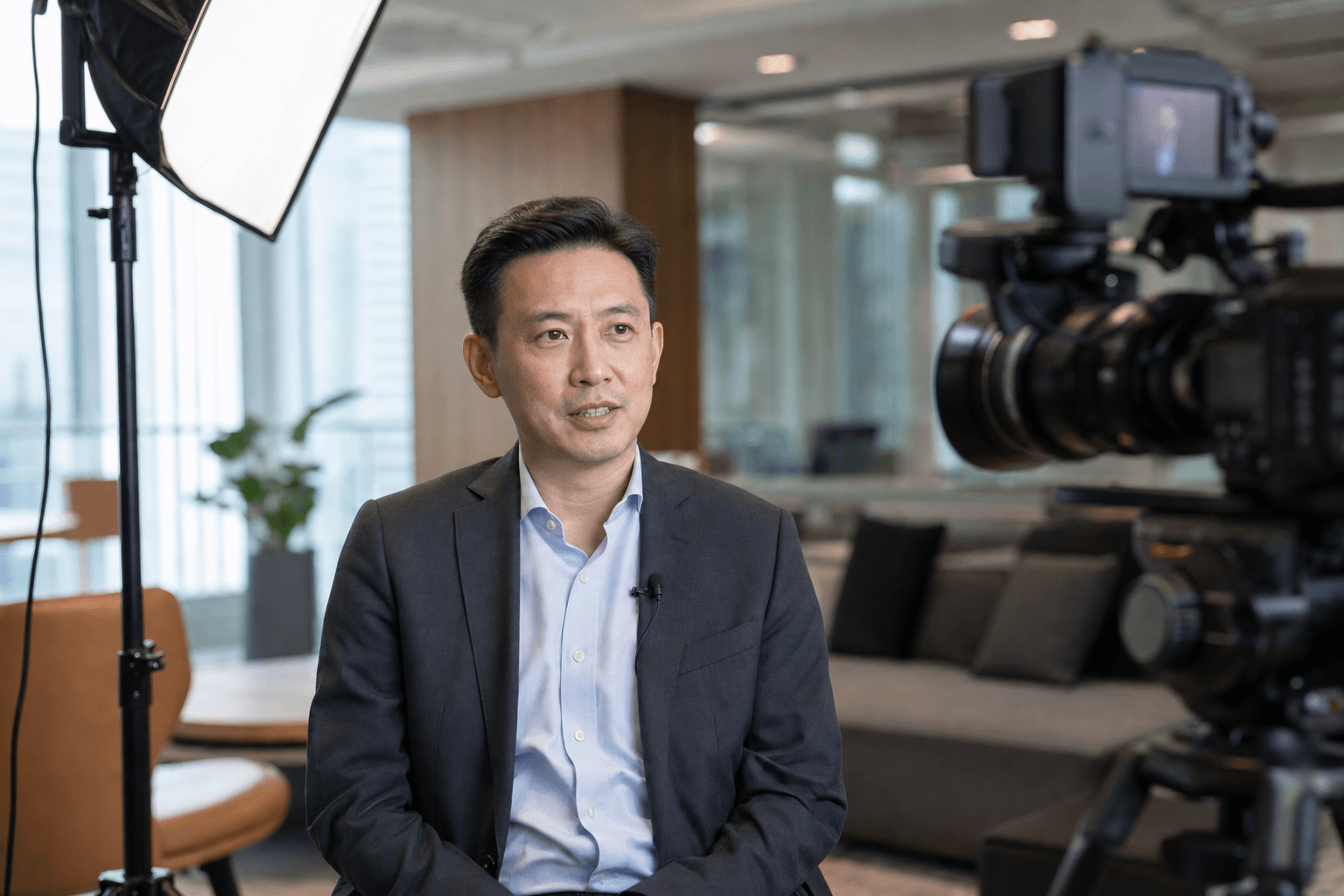 香港公司管理層形象短片拍攝場景
